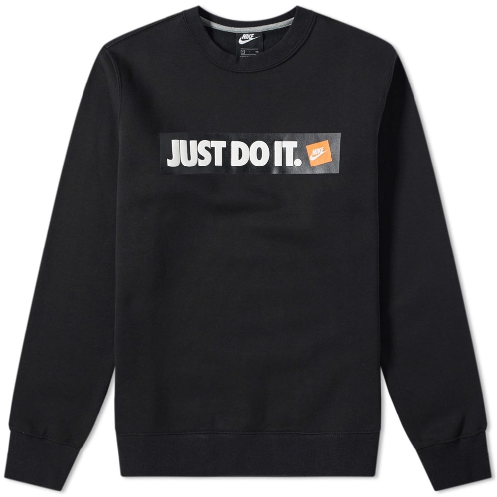 Nike Do It Crew Sweater Black Size Large
